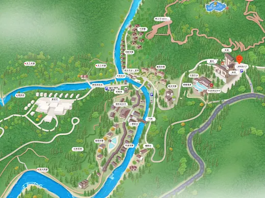 吉阳镇结合景区手绘地图智慧导览和720全景技术，可以让景区更加“动”起来，为游客提供更加身临其境的导览体验。