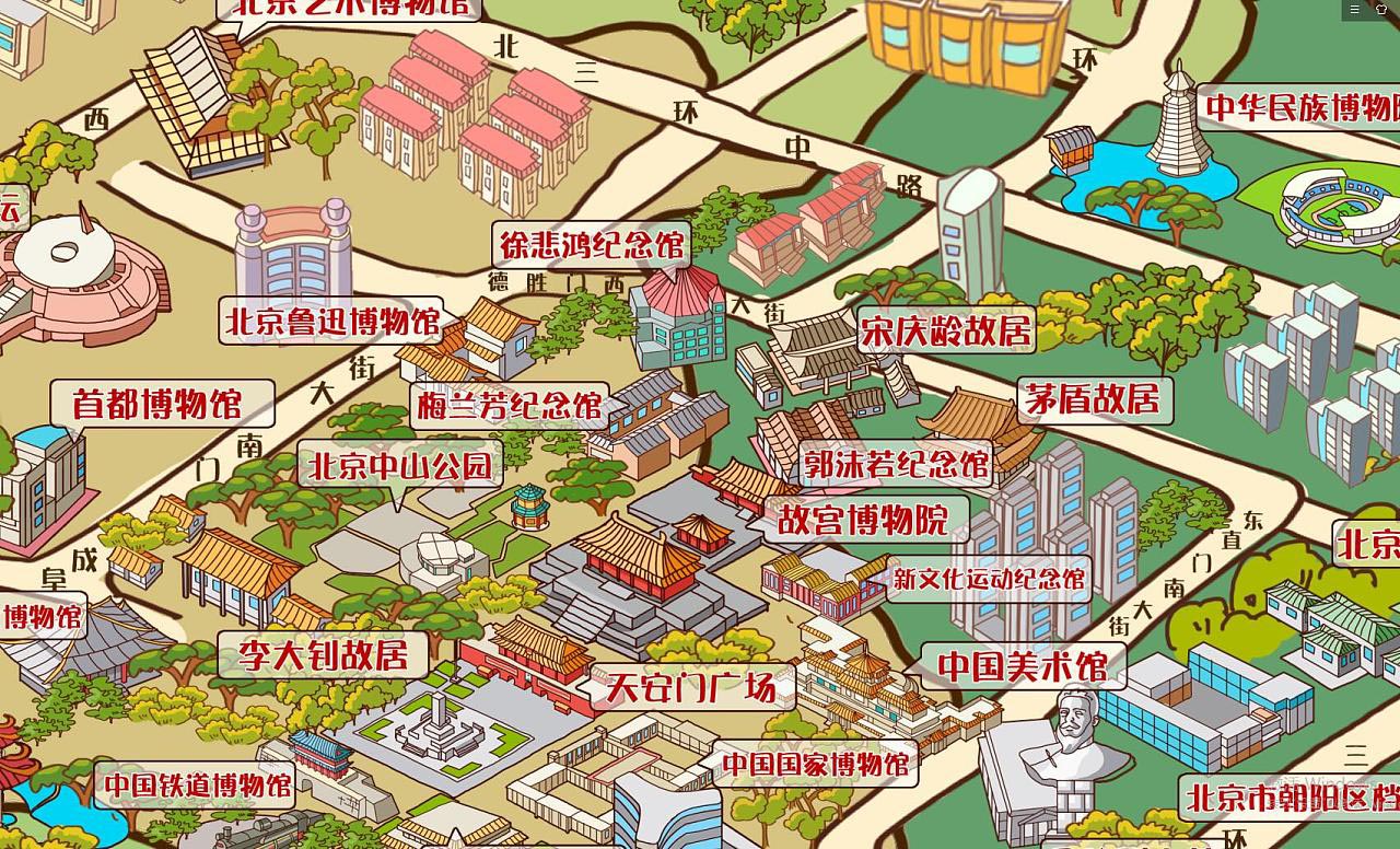 吉阳镇手绘地图景区的文化印记